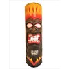 20" Handcarved Wood Tiki Mask with Turtle Tropical Hawaiian Design!