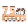 DARO Design - 75th Birthday Money Gift Wooden 75th Anniversary