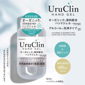 Uru Clin Hand Gel, 2.0 fl oz (60 ml), Alcohol, Cleaning Type, Hands, Hands, Portable, Deodorizing, No Water, Contains Tsbosha Extract/ake Extract (6)