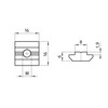 10x T-Slot Nut Sliding Block Slot 8 - Type B