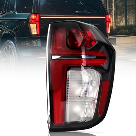 Gefitway Tail Light Assembly Compatible with 2021-2023 Chevy Tahoe-Right Taillight assy outer with Bulbs for 2022 Tahoe, Right Passenger Side Replace Numbers:84849417 GM2801322