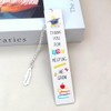 Funny Stainless Steel Bookmark with Chain,Book Marks for Teachers Book