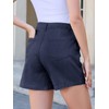 Rasutina Women Cargo Shorts Navy Blue Jean Shorts for Women