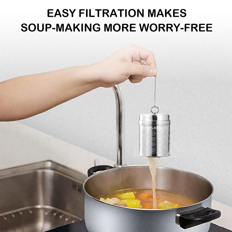 304 Stainless Steel Tea Strainer, Extra Fine Mesh Tea Infuser,