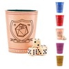 Individual Dice Cup with Own Engraving Motif + 6 Dice