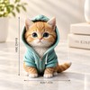 2D Cute Cat Car Air Freshener Vent Clip for Car