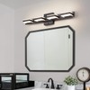 mirrea 24" Black Vanity Lights for Bathroom 4 Light Vanity