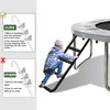 Eurmax USA Universal Easy-to-Assemble Trampoline Ladder, 3 Steps with Wide
