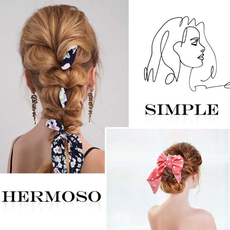 12 Pcs Coleteros para el Pelo, Elástico Bandas para Peinar
