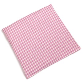 Cherry Stone Cushion 24 x 24 cm Organic Fabric Pink / White | Heat Cushion | Grain Cushion