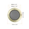 MECCANIXITY 4 Pcs 2inch Black Speaker Grill Mesh Metal Woofer