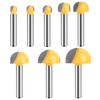 UTRUSTTO Cove Box Router Bit Set 1/4 Inch Shank, 8