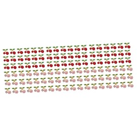 LALAFINA 3sets Cherry Shape Nail Charms Glitter Nail Art Decorations for Christmas Party 36pcs*3
