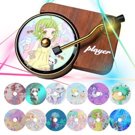 12-Pack Cute Cartoon Car Air Freshener Ventilation Clip, Fun Car Freshener for Record Player, Happy Travel Car Accessories, Gift for Music Fans