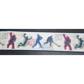 Chesapeake Kid's Room Sports Wallpaper Border TOT46302B Football Basketball Hockey Baseball