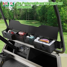 10L0L Golf Cart Front Inner Storage Basket with Cover for Club Car DS 2000-Up Models - Dashboard Organizer, Durable Storage Solution for Golf Cart Accessories