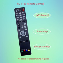 GHUST RC-1183 RC1183 Remote Control Replacement for Denon AV Receiver Home Theater System AVR-1913 AVR-2113CI AVR-E300 AVR-E400 AVR-X2000