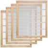 Gisafai 4 Pack 10 Frame Wooden Bound Metal Queen Excluder