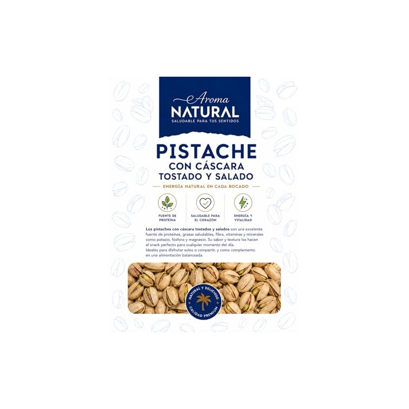 Aroma Natural | Pistache con Cáscara Tostado y Salado 1