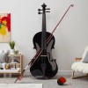 Unbranded New 4/4 Acoustic Black Violin Case Sets with Bow