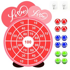 HEYPRIIL Valentines Day Party Games, Valentines Day Gift for Kids Love Dart Board Game Decorations Centerpieces Party Supplies Exchange Party Favors for Home Class Classroom School