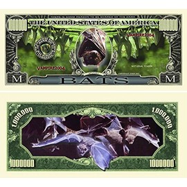 Set of 5 - Bats Million Dollar Bill