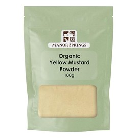 Organic Yellow Mustard Powder 100g by Manor Springs Organic