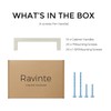 Ravinte 10 Pack Solid 4 Inch Center to Center Slim