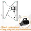 NPAUTO Front Driver Side Power Window Regulator with Motor fit