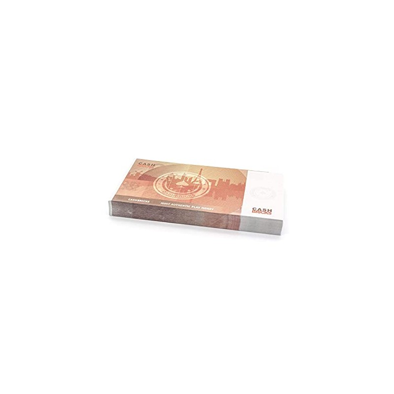 Cashbricks®, 100 x €50 toy banknotes, reduced size by 75 %,