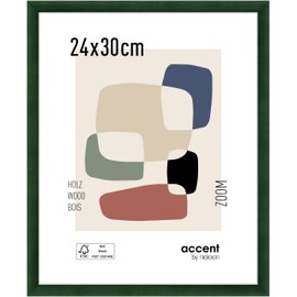 accent by nielsen Zoom Wooden Picture Frame 24 x 30 cm Dark Green