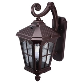 Koda Outdoor 19" LED Wall Lantern Exterior Wall Light Wall Sconce with Dusk to Dawn Weather-Resistant, Oil Rubbed Bronze, LED Bulb Included, for Patio Entryway Garage
