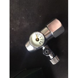 Pssopp Aquarium Pressure Reducer Pressure Regulator CO2 Regulator Aquarium CO2 Pressure Regulator Valve Aquarium CO2 Pressure Gauge CO2 System Pressure Regulator for Aquarium System (W21.8)