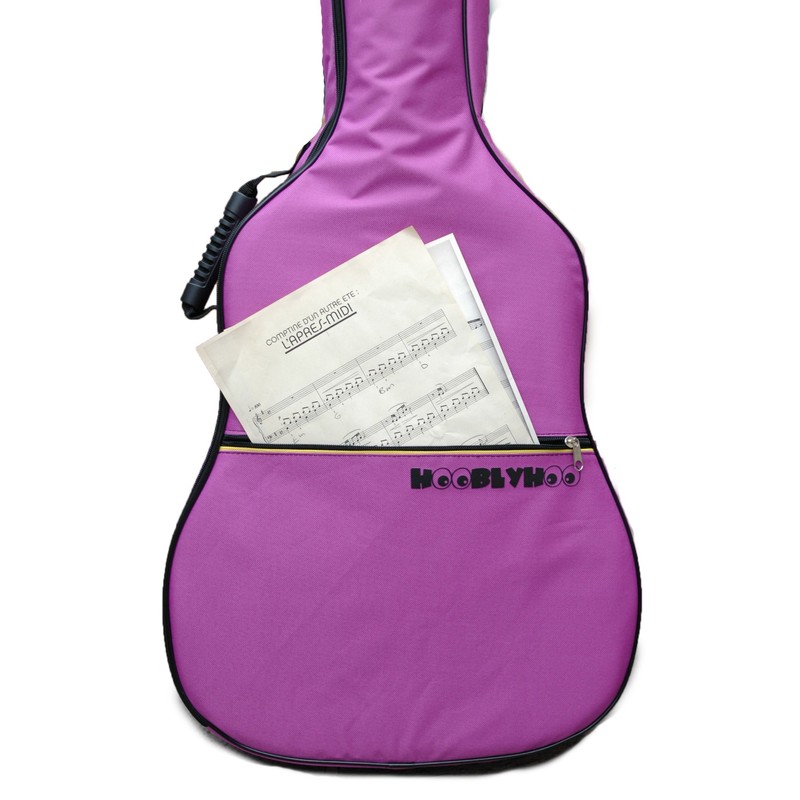 Purple Guitar Case Gig Bag for Standard Size Acoustic and