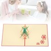 Greeting Card Three Dimensional Christmas Special Shape Decorative Paper with