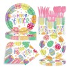 Juego De Vajilla Desechable Para Fiesta De Pascua Sirve 25 Huevo De Pascua