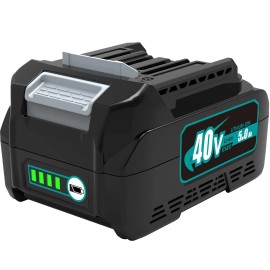 SKYON 40 Volt 5.0Ah Battery for Makita 40V XGT Battery 4.0Ah 160Wh BL4040 BL4050 5.0Ah