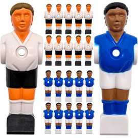 eyepower 22 Football Table Figures 13mm - Germany vs. France - Table Foosball Kicker Figures - Table Soccer Game Accessories Football Table Replacement Parts Table Football Figures Kicker Table