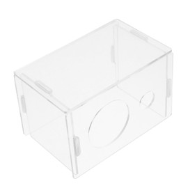 Abaodam Hamster Hideout House Acrylic Small Animal Habitat Sunlight Design Convenient Shelter for Hamsters Guinea Pigs and Other Small Pets