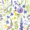 20 Cocktail Napkins Butterfly on Flower Meadow Summer 25 cm