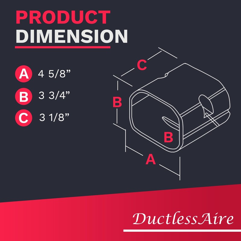 DuctlessAire - Premium 4 inch Coupler Mini Split Line Set