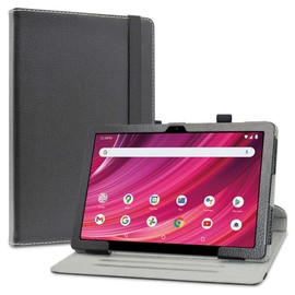 LiuShan Compatible with BLU M10L Plus Rotation Case,360 Degree Rotation Stand PU Cover for 10.1" BLU M10L Plus Tablet（Not Fit 10.1" BLU M10L Pro）,Black