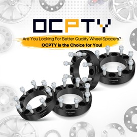 OCPTY 8x6.5 to 8x180 Wheel Spacers Adapters 1.5 inch Real Forged Spacers with 14x1.5 ThreadSize 130mm Hub Bore fits 1986-2000 for C2500 4PCS