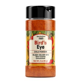 Bird's Eye Chile Pepper Powder By Unpretentious Baker, 4 oz, Thai Chili, 50,000-100,000 SHU, Southeast Asian Cuisine