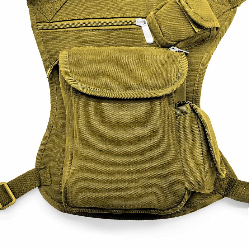 Canvas Leg Bag Motorcycle Outdoor Bag Tactical Riding Daypack Funny