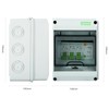 DEWIN Garage Consumer Unit 2 Way, Waterproof Distribution Box Miniature