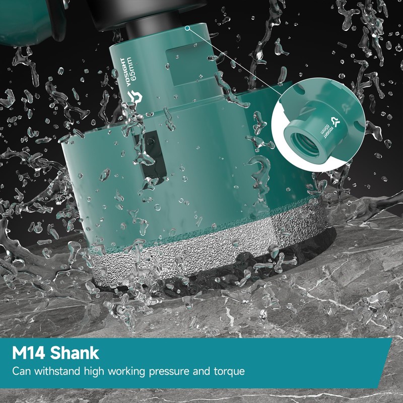 2-1/2 Inch Diamond Hole Saw - 65 mm M14 Shank