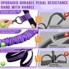 Upgraded Durable Pedal Resistance Band with Handle, 75LBS Adjustable 3