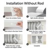 Vatge Sidelight Curtains for Front Door Privacy, 12 Inch Wide