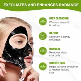 🔥 Mascarilla negra peel off elimina poros puntos negros acné f todo tipo de piel  Vitaminas y Minerales